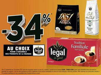 Géant Casino Legal bon plan au choix parmi l'ensemble des produits de la marque legal offre