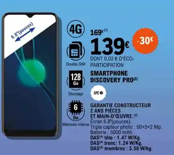 E.Leclerc SMARTPHONE DISCOVERY PRO (²) offre