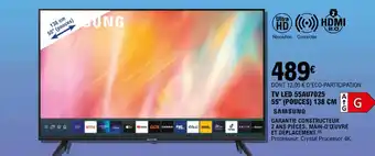 E.Leclerc TV LED 55AU7025 55" (POUCES) 138 CM G offre