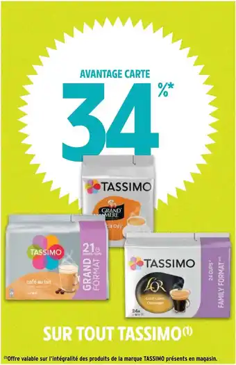 Intermarché SUR TOUT TASSIMO offre