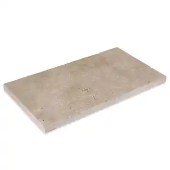 Bricorama Margelle De Piscine 61x33x3cm Travertin Beige Mix 1er Choix Bord Droit offre