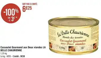 Géant Casino La belle chaurienne cassoulet gourmand aux deux viandes offre