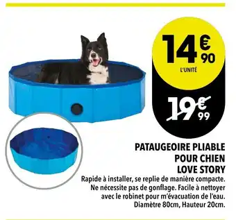 Supeco Pataugeoire pliable pour chien offre