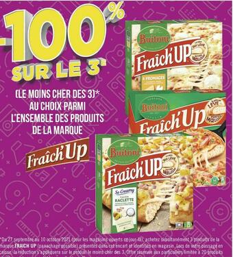 Géant Casino Buitoni bon plan sur l’ensemble des produits de la marque fraich'up offre