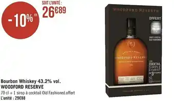 Woodford reserve bourbon whiskey 43.2% vol.