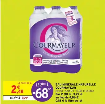 Intermarché EAU MINÉRALE NATURELLE OURMAYEUR offre