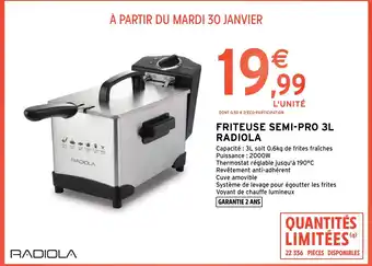 FRITEUSE SEMI-PRO 3L RADIOLA