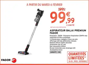 Intermarché ASPIRATEUR BALAI PREMIUM FAGOR offre