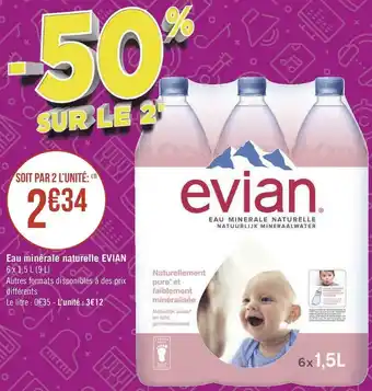 Evian eau minérale naturelle