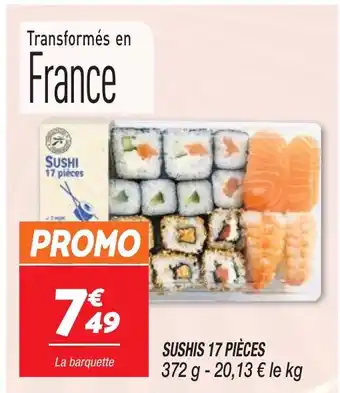 SUSHIS 17 PIÈCES 372 g