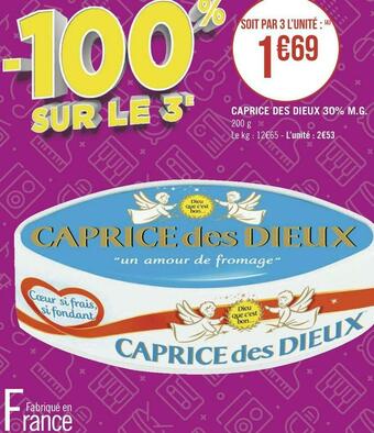 Géant Casino Caprice des dieux caprice des dieux 30% m.g. offre