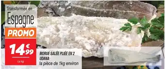 Netto MORUE SALÉE PLIÉE EN 2 UDANA offre