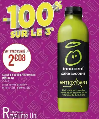 Innocent super smoothie antioxydant
