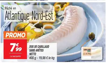 Netto DOS DE CABILLAUD SANS ARÊTES offre