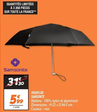 Netto PARAPLUIE SAMSONITE offre