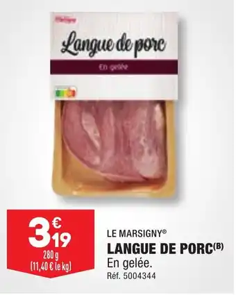 ALDI LANGUE DE PORC(B) offre