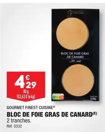 ALDI BLOC DE FOIE GRAS DE CANARD(E) offre