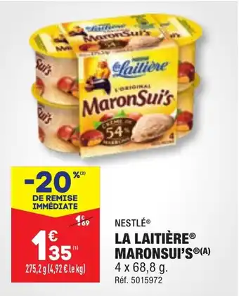 ALDI LA LAITIÈRE MARONSUI'S®(A) offre