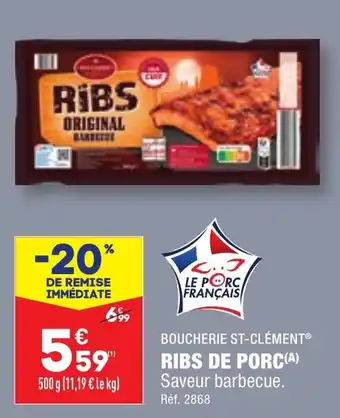 ALDI RIBS DE PORC(A) offre