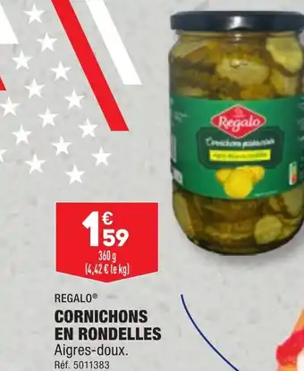 ALDI CORNICHONS EN RONDELLES offre