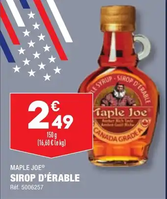 SIROP D'ÉRABLE