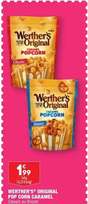 ALDI WERTHER'S® ORIGINAL POP CORN CARAMEL Classic ou Brezel. Réf. 5010378 offre