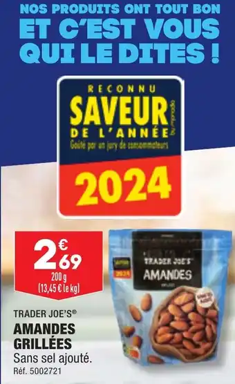 ALDI AMANDES GRILLÉES offre