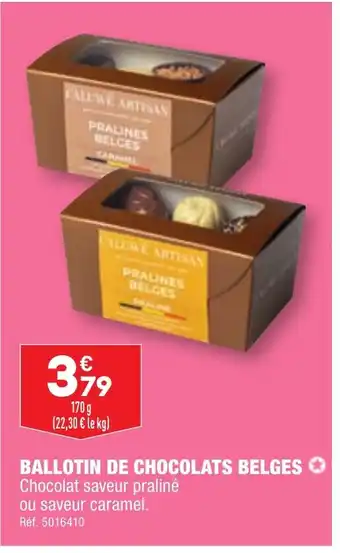ALDI BALLOTIN DE CHOCOLATS BELGES offre