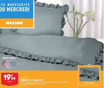 ALDI PARURE DE LIT VOLANTS offre
