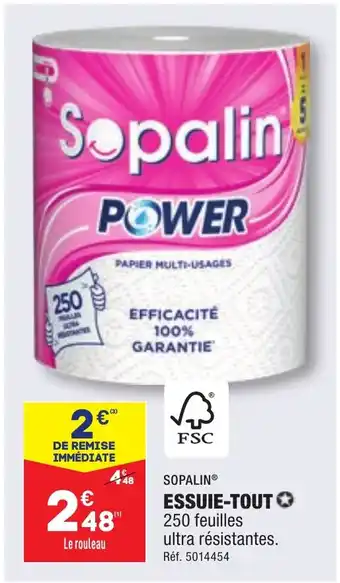 ALDI ESSUIE-TOUT 250 offre
