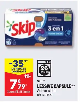 ALDI LESSIVE CAPSULE offre