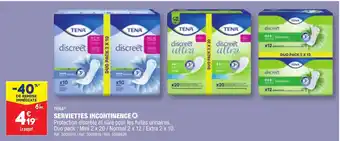 ALDI SERVIETTES INCONTINENCE offre