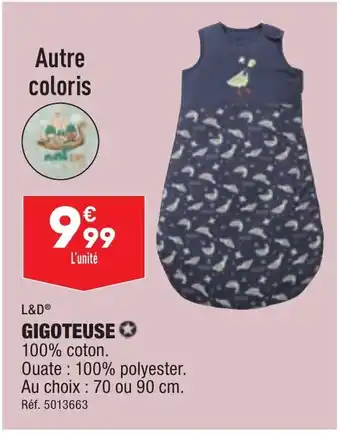 ALDI GIGOTEUSE 100% coton. offre