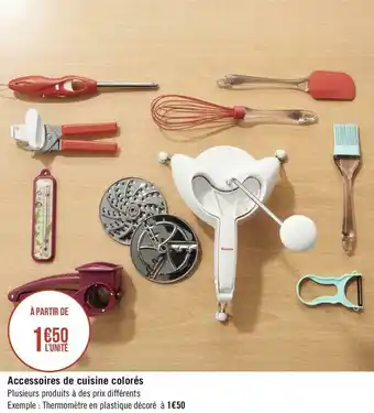 Accessoires de cuisine colorés