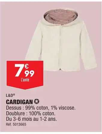 ALDI CARDIGAN offre