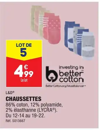 ALDI CHAUSSETTES offre
