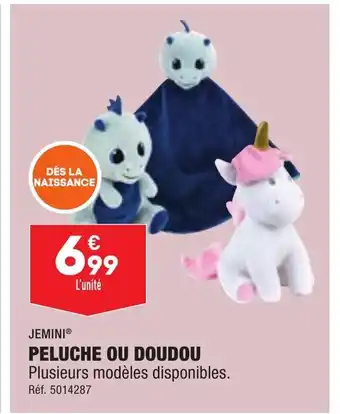 ALDI PELUCHE OU DOUDOU offre