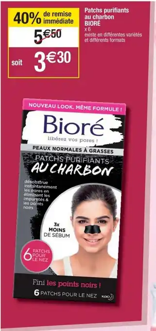 Cora x Carrefour Patchs purifiants au charbon offre
