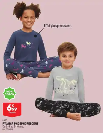 ALDI PYJAMA PHOSPHORESCENT offre