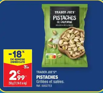 ALDI TRADER JOE'S® PISTACHES offre