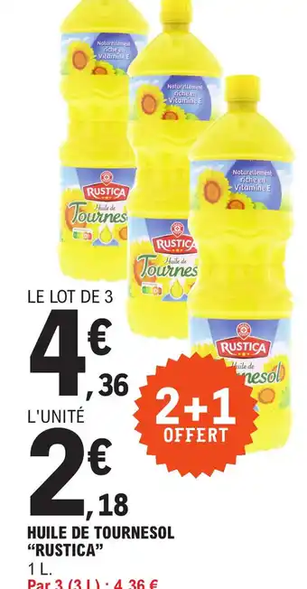 E.Leclerc HUILE DE TOURNESOL "RUSTICA" offre