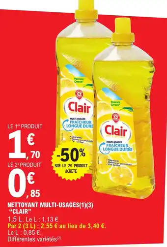 E.Leclerc NETTOYANT MULTI-USAGES(1)(3) "CLAIR" offre