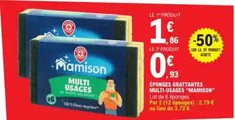 E.Leclerc ÉPONGES GRATTANTES MULTI-USAGES "MAMISON" offre