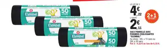 E.Leclerc SACS POUBELLE AVEC POIGNÉES COULISSANTES "ELEMBAL" offre