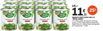 E.Leclerc HARICOTS VERTS EXTRA FINS X12 "NOTRE JARDIN" offre