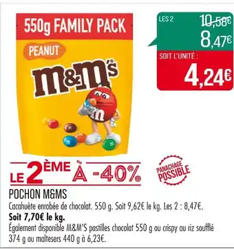 Match M&M’S POCHON M&M’S offre