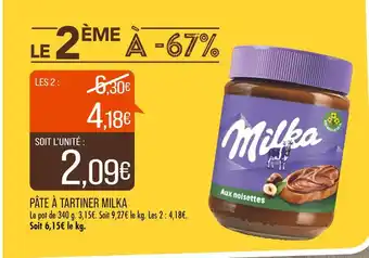 Match MILKA PÂTE À TARTINER offre