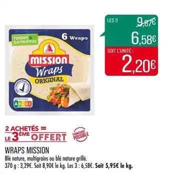 Match MISSION WRAPS offre