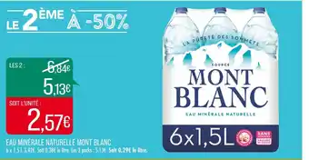 Match MONT BLANC EAU MINÉRALE NATURELLE offre