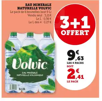 Super U VOLVIC EAU MINERALE NATURELLE offre